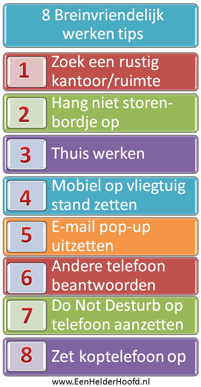 Breinvriendelijk werken workshop tips