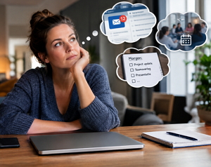 Je laptop is dicht, je werkdag is voorbij. Maar in je hoofd draait de kantoortuin nog op volle toeren.