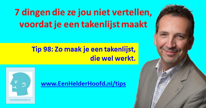 Goede Takenlijst maken tip