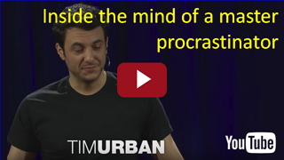Uitstelgedrag Inside the mind of a master procrastinator Tim Urban Tedx youtube