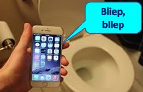 Iphone Toilet Bliep