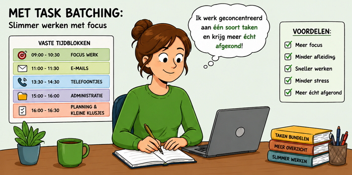 Met Task batching slimmer werken tijdwinst