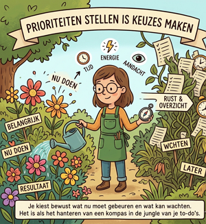 Prioriteiten stellen is als tuineren