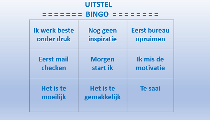 Uitstel bingo