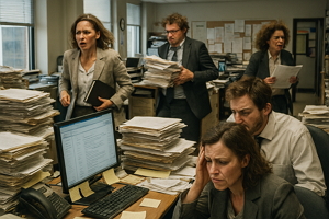 Werkdruk op kantoor