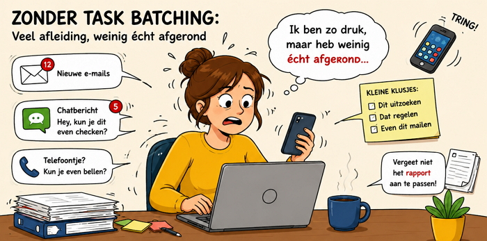 zonder Task batching stress burn-out